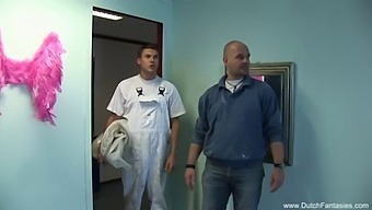 Amateur Dutch Housewives Satisfy Their Desires With Two Men