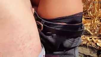 Step-Brother'S Ejaculation Inside My Underwear During Farm Labor