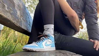 Hot Teen Babe Pleasures Herself In Public Park In Hd