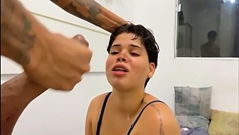 Curvy Milf Gives A Sloppy Blowjob
