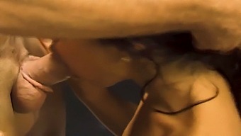 Brunette Receives A Rough Blowjob In The Classroom!